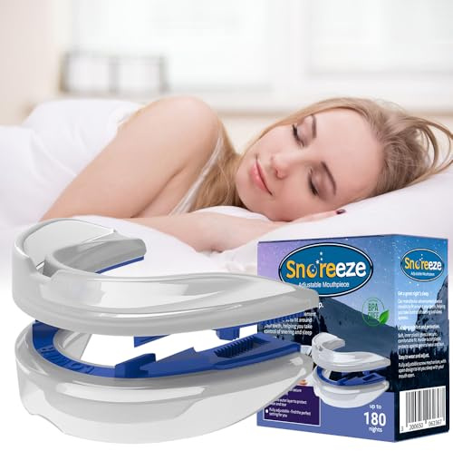 HOVCEH Ajustable Ferula Antironquidos, Anti Ronquido, Dispositivos Anti Ronquidos, Ferula Descarga Bruxismo, Eficaz Protector Bucal Antirronquidos Para Hombres Mujeres