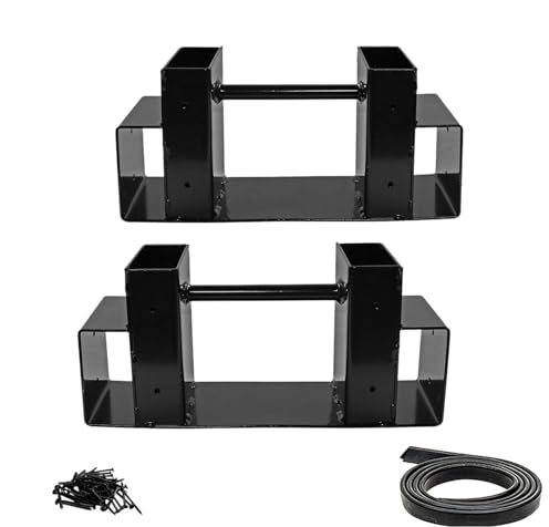 Fireplace Log Stand - Heavy Duty Fireplace Log Holder, Firewood Rack Organizer | Metal Wood Indoor Firewood Rack Holder with 30pcs Screws Fire Wood Basket Sets for Indoor Outdoor Camping Hiking