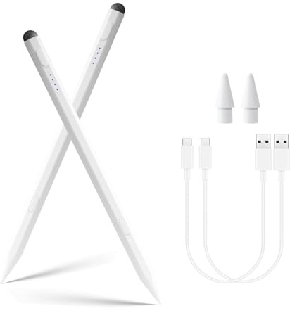 Stylus Pen for iPad Pencil 11th A16/10th Gen,2Pack Active iPad Pen Fast Charing,iPad Pencil Pro for 2018-2025 iPad 11 A16/10/9/8/7/6,iPadPro 13/11/12.9/M4,iPadAir 6/5/4/3,iPadMiNi 7 A17 Pro/6/5 Gen