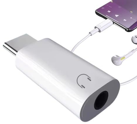 Whnbuij Adaptador de Auriculares con Cable | Conversor de Audio a 3.5 mm - Conversor Plug and Play para Altavoz Móvil Amplificador