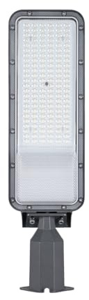 maolo Lampione LED Stradale 100W / 200W IP65 per Palo Ø60 mm | Braccio Orientabile Faro Asimmetrico SMD 12000/24000 lm 6500K o 4200K | Illuminazione Esterna per Strade, Parcheggi (4200K, 100W)
