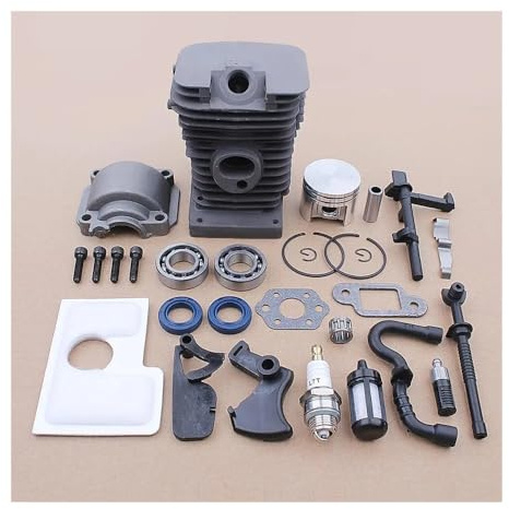 Reservdelar 38mm Motor Motor Cylinder Kolv Nållager Passar for S-ihl MS170 MS180 018 017 Motorsågsdelar Oljetätning Vevaxellager