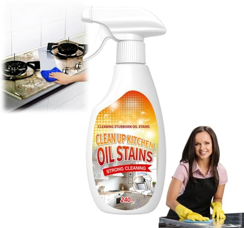 Heavy Grease Cleaner,Powerful Kitchen Foam Cleaner Spray & Degreaser Kitchen Heavy Duty,All Purpose Cleaner with Splash Spray,Multi Purpose Foam Cleaner for Grease Remover,Cooker Cleaner