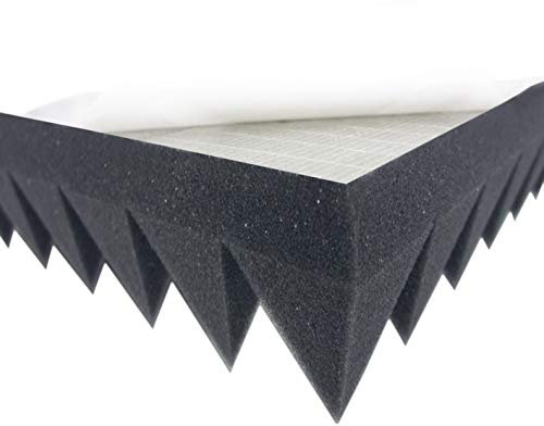 Pyramidenschaumstoff SELBSTKLEBEND TYP 100x50x7 Akustikschaumstoff Schalldämmmatten zur effektiven Akustik Dämmung