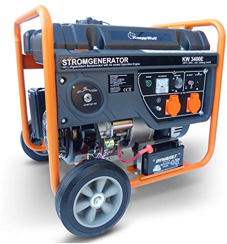 KnappWulf Generator Stromerzeuger KW3400 mit Elektro Starter 230V 1 Phase Notstromaggregat