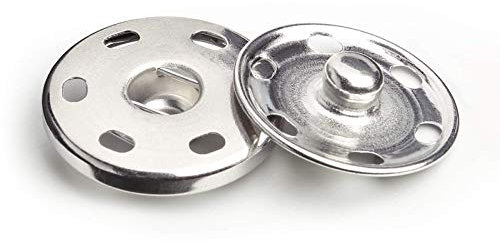 30 Sets Snap Fasteners Metal Press Studs Sew on Snap Button for Clothes Sewing Craft DIY Craft Projects (25MM)