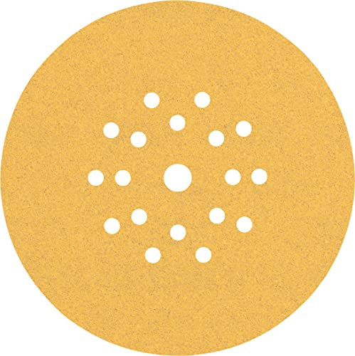 Bosch Accessories 25x Schleifpapier Expert C470 mit 19 Löchern (für Hartholz, Farbe auf Holz, Ø 225 mm, Körnung 100, Zubehör Trockenbauschleifer)