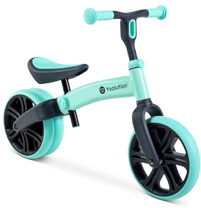 Yvolution Y Velo Junior Toddler Balance Bike | 9 Inch Wheel No-Pedal Training Bike for Kids Age 18 Months to 3 Years