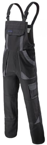 ART.MAS Men's Cotton Bib and Brace Overalls, Multi-Pocket Work Dungarees with Knee Pad Pockets (as8, waist_inseam, numeric_38, numeric_40)