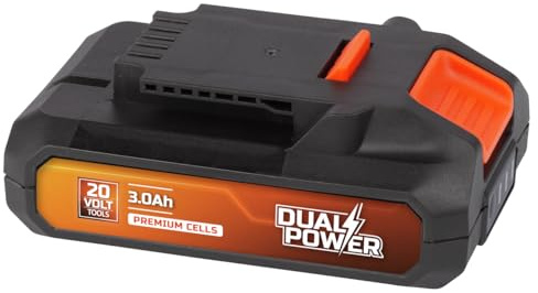 Powerplus Dual Power batteri POWDP9023-20 V, 3,0 Ah – för 20 V-verktyg – effektindikator lysdioder – sladdlös plattform – perfekt för sladdlösa skruvdragare, liten borrmaskin, borrskruvdragare UVM