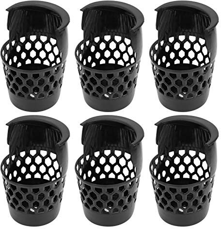 Agatige Billardtaschen, 6 Stück 20 x 13,5 cm /7,9 x 5,3 Zoll Kunststoff Billardtischtaschen Billardnetztasche Heimnetzkorb Billardkugeltasche Billardtischzubehör für Dropballtasche