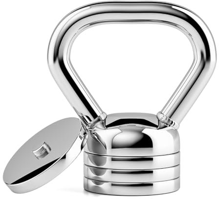 Northdeer Kettlebell Verstellbar 10 kg - Stahl Kugelhantel 5kg 6,25kg 7,5kg 8,75kg 10kg Einstellbar - Hantel Gewichte für Krafttraining Fitness Workout zu Hause