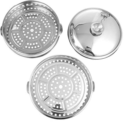 ANSNOW 1 Set Pentola a Vapore in Acciaio Inossidabile Cibo a Vapore Accessori per Alimenti per Bambini Pentola per Couscous Pentola a Vapore Cestello per Cottura a Vapore Vestito Infantile Cestello