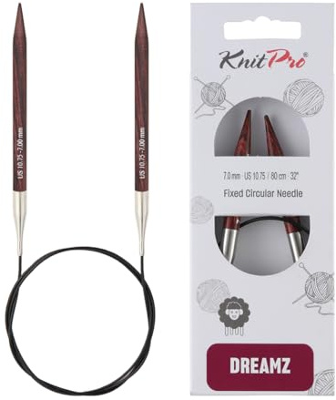 KnitPro Dreamz Fixed Circular Needles 32 (80cm) | US Size 10.75 (7mm)