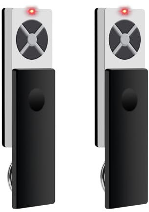 Lot de 2 télécommandes d'ouvre-porte de garage compatibles avec Chamberlain 4 canaux 433,92 MHz, ouvre-porte de garage pour TX2EV TX4EV TX2EVS TX4EVS TX2REV TX4REV TX4UNI TX4UNI TX4RUNI TX4UNIS