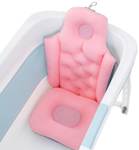 Oreiller de bain complet – Coussin de bain pliable pour adulte, coussin de baignoire | Coussin de bain spa complet | Accessoires de baignoire, coussin antidérapant supplémentaire pour baignoire