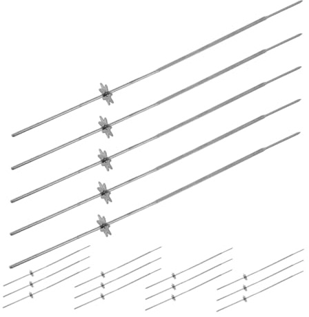 GARIOUANS 20piezas Brochetas De Acero Inoxidable Para Barbacoa Unidades Para Carne Camarones Pollo y Verduras Para Asados Jardín o Camping