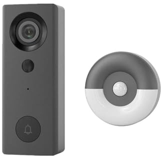 Smart Home WiFi trådbunden videodörrklocka 1080P HD-dörrklocka med säkerhetskamera tvåvägssamtal(Doorbell x Chime)