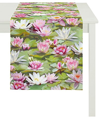 Apelt Läufer, Baumwolle, Grün, 25 x 140 x 0.5 cm