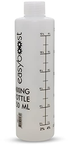 Easyboost Dosatore Olio Misurino per Miscela 2% 2,5% 3% 4% 5% 6% con Tappo 250ml Motori 2 Tempi Carburante per Scooter Vespa Motocicletta Motosega Tosaerba Decespugliatore Bw’s Derbi AM6