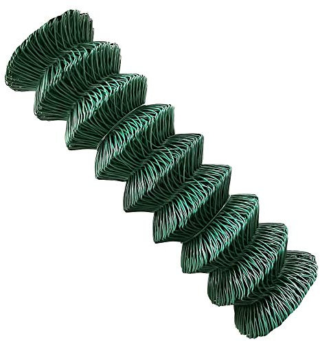 V2Aox PVC-ummantelter Maschendrahtzaun in grün, Draht Ø 2,8 mm, Maschenweite 60 x 60 mm, Viereckgeflecht, Höhe: 100 cm, Länge: 25 m