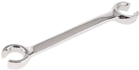 Flare Nut Wrench, Metric Double Open End Offset Fuel Pipe Spanner for Removing or Replacing Nuts (22mm x 24mm)