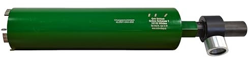 Lasergeschweißte Diamant Trocken-Bohrkrone Ø 42-202 mm x Nutzlänge 400 mm inkl. Staubabsaugung 1 ¼ & Zentrierstange (Ø 202 mm)