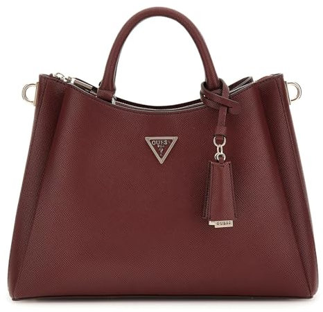 GUESS Eco Gloriana Girlfriend Satchel Burgundy