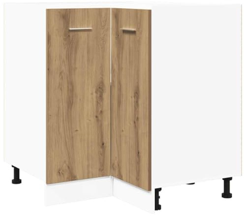 vidaXL Küchenschrank Lyon Artisan-Eiche 75,5x75,5x81,5 cm Holzwerkstoff, Lagerschrank, Unterschrank, Geschirrschrank, Unterschrank Küche, Schrank