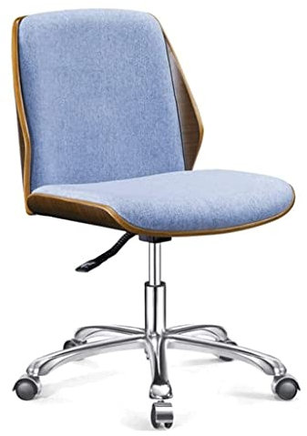 Flexibler Bürostuhl, Verstellbarer Schreibtischstuhl, Holz-Leder-Computerstuhl, Home-Manager-Stühle, minimalistische Chefsessel, gemütlich (D)