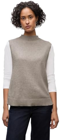 Street One 3015727 Jersey sin Mangas, Sandstone Mocha Mel, 42 para Mujer