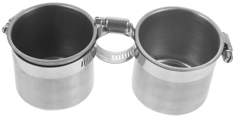 TOYANDONA Comedero para Loros Accesorio De De Pie, Acero Inoxidable, Diámetro 6,5 Cm y Altura 5,5 Cm, Contenedor De Alimentos Rejilla para Aves, Uso Diario Jaulas, Adecuado para Loros De Mascotas