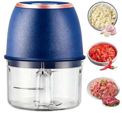 Mini Robot Da Cucina | Motore Potente Ricaricabile USB | Tritatore Elettrico Verdure E Cibo - Per Purea Cipolla Verdura Frutta Preparazione Pasti Casa Cucina Campeggio