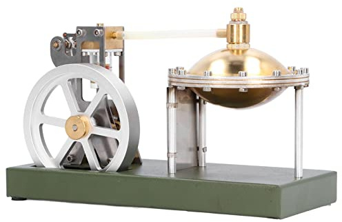 ZAWELIYO Modèle de Machine à Vapeur Transparente, Jouet éducatif avec Double Mini Générateur pour Présentations en Classe, Projets Scientifiques, 20 X 9 Cm