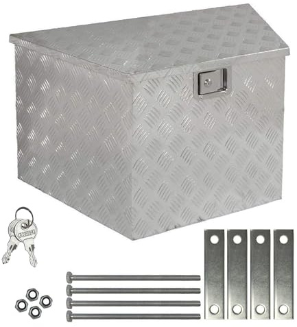 Truckbox Werkzeugbox Werkzeugkiste Anhängerbox Alumium Alubox Deichselbox Montage 120 L Trucky