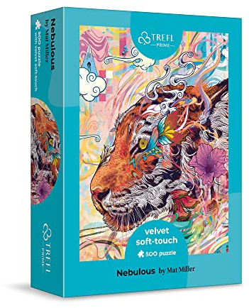 Trefl Prime - UFT Velvet Soft Touch Puzzle: Nebulous - 500 element, sammetsbeläggning, unik grafik, affisch i set, den tjockaste kartongen, BIO, EKO, för vuxna och barn från 10 år