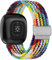 TINICR Geflochtenes Solo Loop Armband Kompatibel mit Fitbit Versa 4/Fitbit Sense 2/Fitbit Versa 3/Fitbit Sense Armband, Elastisches Verstellbares Nylon Ersatzarmband Sport Armbänder
