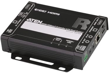 ATEN VE814AR HDMI HDBaseT Empfänger mit Zwei Ausgängen (4K bei 100 m)