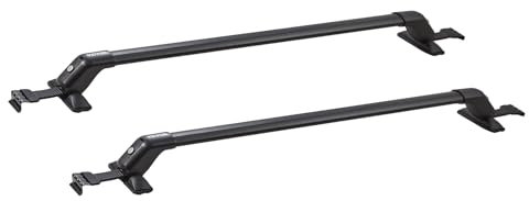 VEVOR Dachträger Dachgepäckträger Auto Querträger 2 STK. Dachträger 70 kg Tragfähigkeit, geeignet für PKW Abstand zwischen Dachrinnen 105-109 cm, Abstand von Dachrinnen zu Fenstern 6 cm