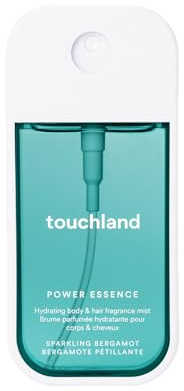 Touchland Hydrating Body & Hair Fragrance Mist – Sparkling Bergamot – 2 FL OZ Travel Size Perfume Spray – Notes of Ripe Bergamot, Fresh Grapefruit, and Warm Hinoki