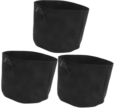FONDOTIN Sacchi in Tessuto Per La Coltivazione Di Piante Confezione Da 3 Resistenti Per La Gestione Di Fiori Alberelli E Verdure Materiale Traspirante
