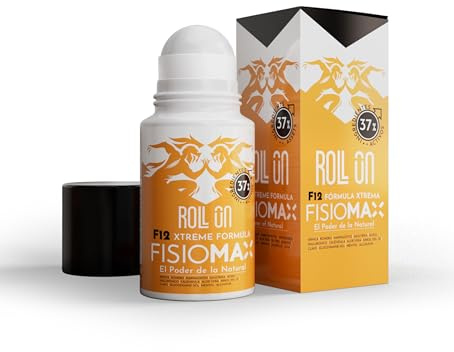 Fisiomax F12 Roll On Muscular Efecto Frío con Árnica y Mentol – Alivio Inmediato del Dolor Articular y Contracturas – Antiinflamatoria Natural 75ml