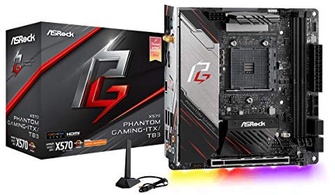 ASRock X570 Phantom Gaming-ITX/TB3 Mini ITX Thunderbolt 3 AMD Motherboard Model X570 Phantom GAM ITX