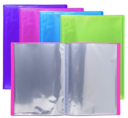 Exacompta 4 Protège-Documents Iderama A4 30 Pochettes Assorties