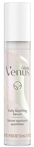 Gillette Venus Intimate Grooming Daily Soothing Serum Reduce Ingrown Hair for Pubic Hair and Skin, Bikini Post Shave Serum