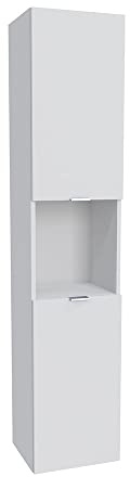 Colonne 2 portes - 1 niche / Blanc