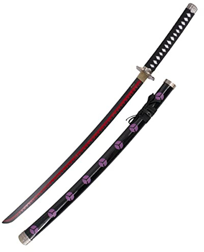 AMONT - Espada Decorativa Japonesa en Bambú - Modelo Shusui Zoro en Madera - Serie Anime - 105 Cm