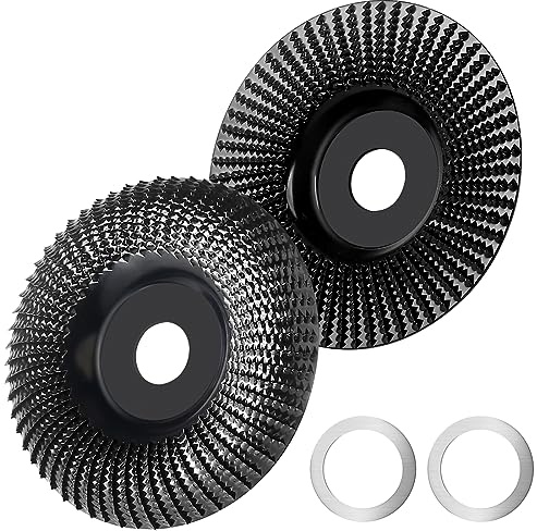 2 Pièces, Disque meuleuse bois 125mm Abrasif pour meuleuse d'angle, polissage, finition et façonnage du bois