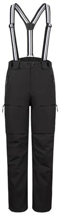 Pioneer Camp Pantalon Ski/Snowboard pour Homme-Imperméable-Isolant-Guêtres Pare-Neige-Bretelles Amovibles pour Hiver