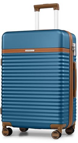 Joyway Valises de Voyage, Bagages Moyenne en ABS, Ultra-Légère Valise Rigide Durable Expansible, avec 4 Roues Pivotantes à 360° et Serrure TSA – 41x25x66 cm